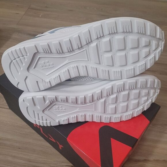 Off Play Monza 1 Performance Sneakers in White Azul Women's Size 37.5 Leather - Picture 5 of 7